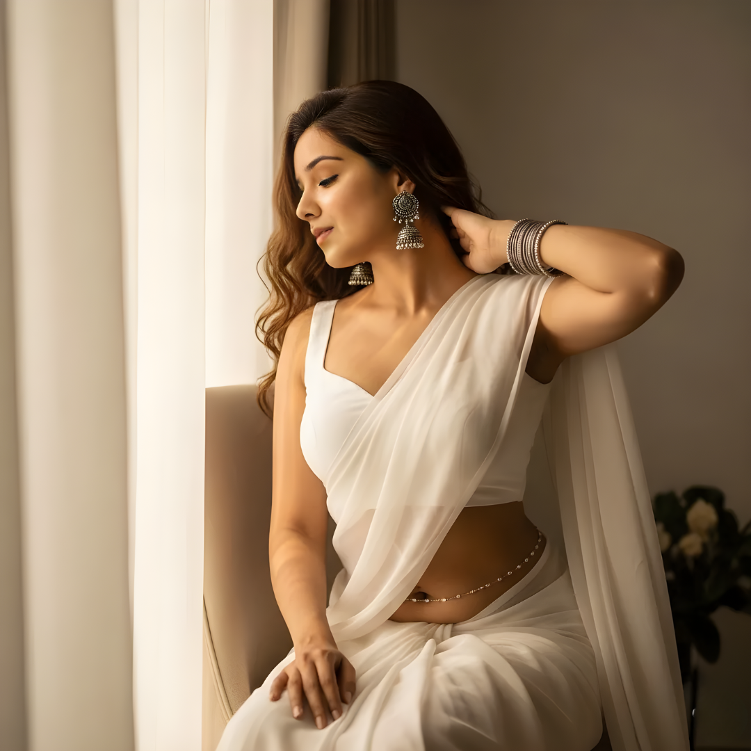 Mysterious Night After Dark Saree