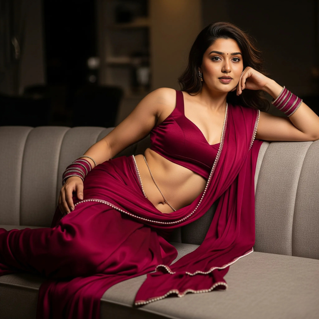 Pearled Desire Honeymoon Saree