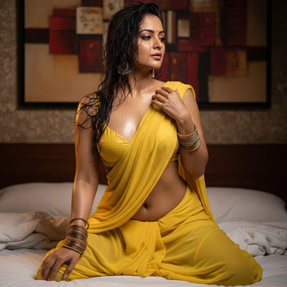 Golden Hour After-Dark Saree