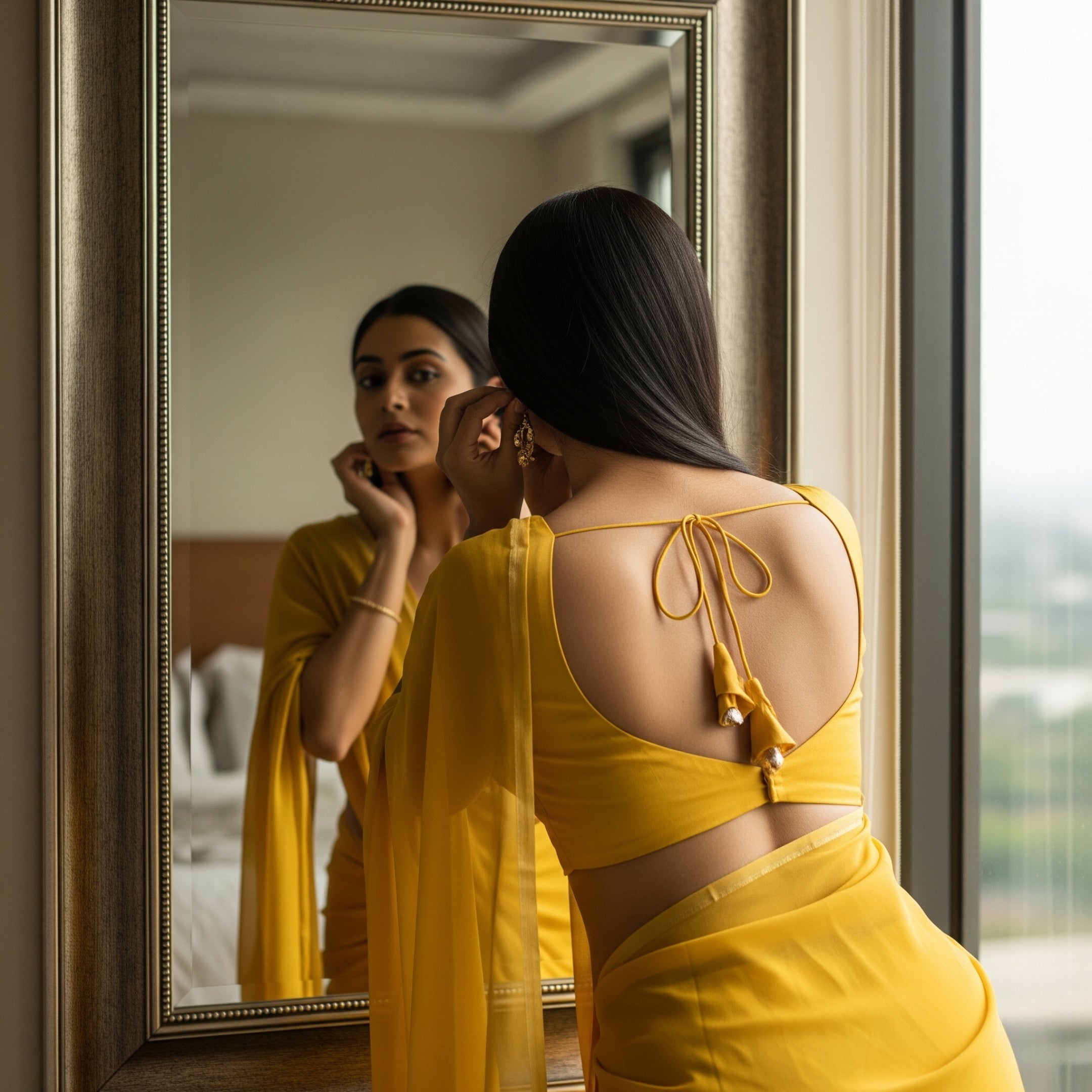 Golden Hour After-Dark Saree