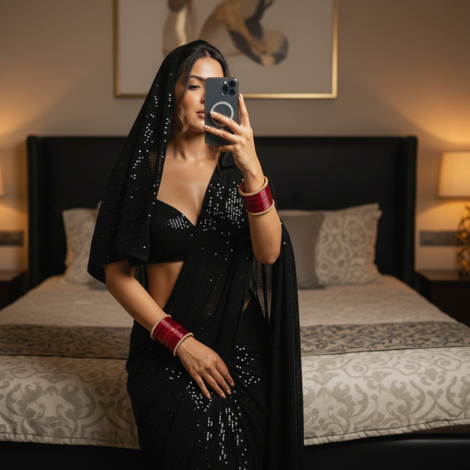Sparkling Temptation After Dark Saree