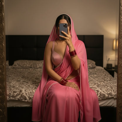 Blush Pearl After Dark Saree