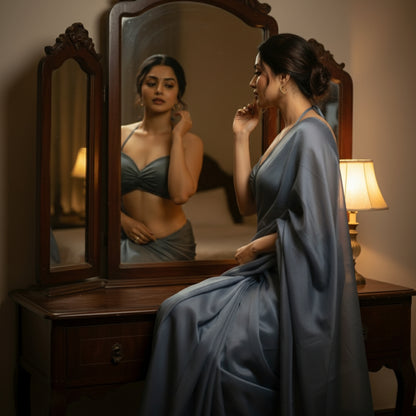 Emerald Sheen After Dark Saree