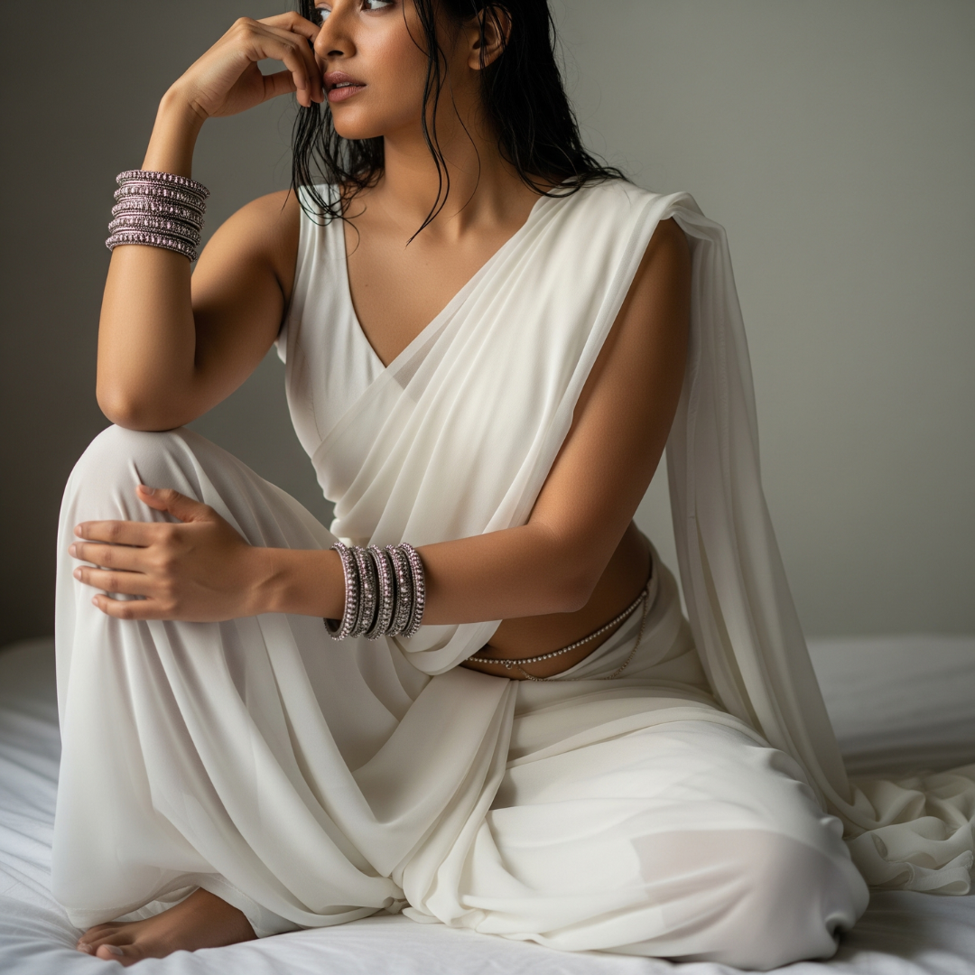 Mysterious Night After Dark Saree
