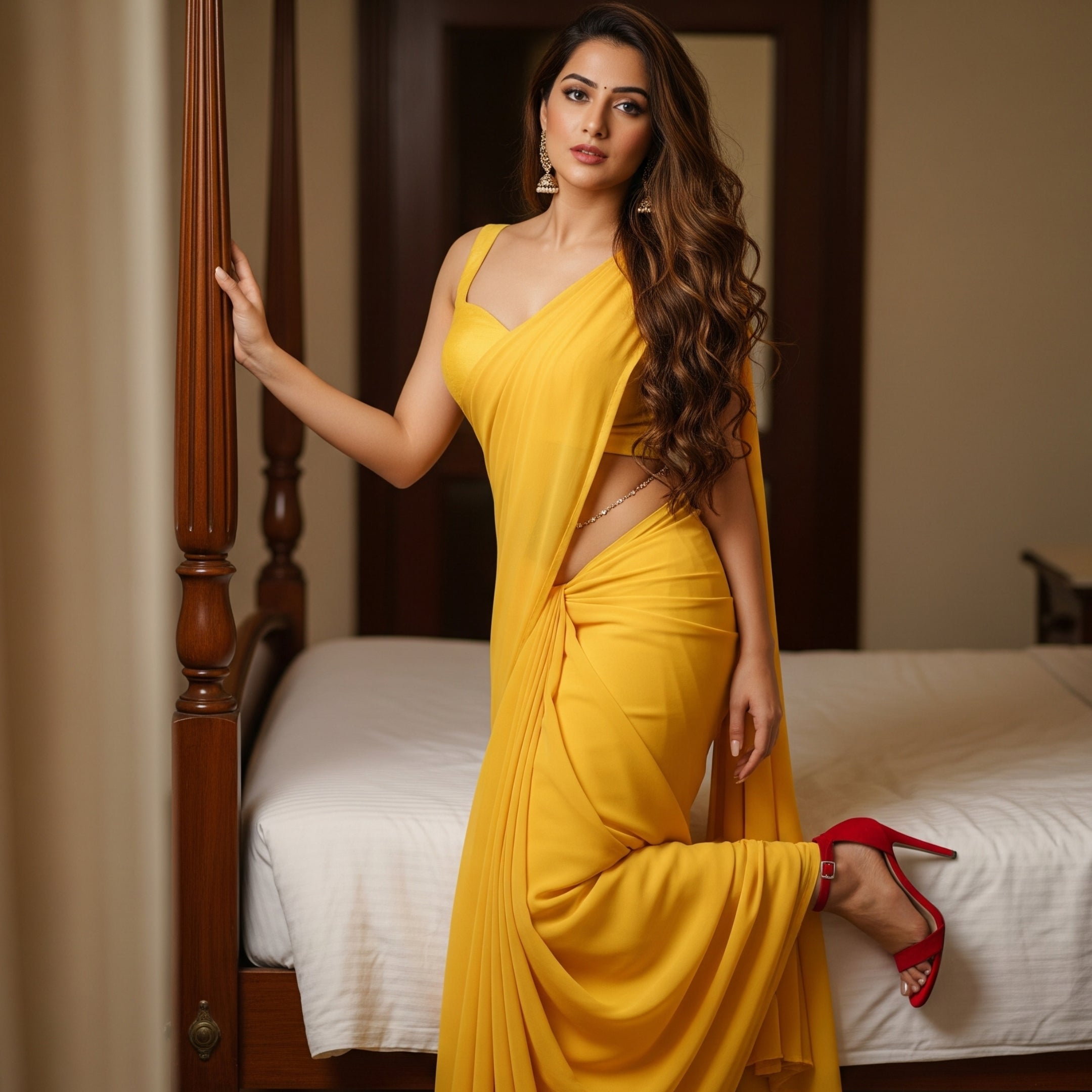 Golden Hour After-Dark Saree