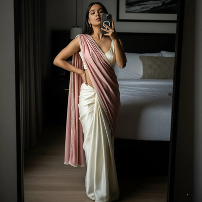 Pearl Crush Dual-Tone After Dark Saree