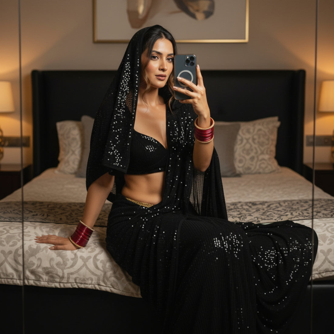 Sparkling Temptation After Dark Saree