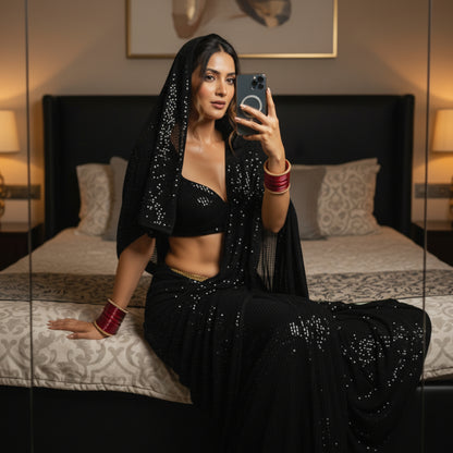 Sparkling Temptation After Dark Saree