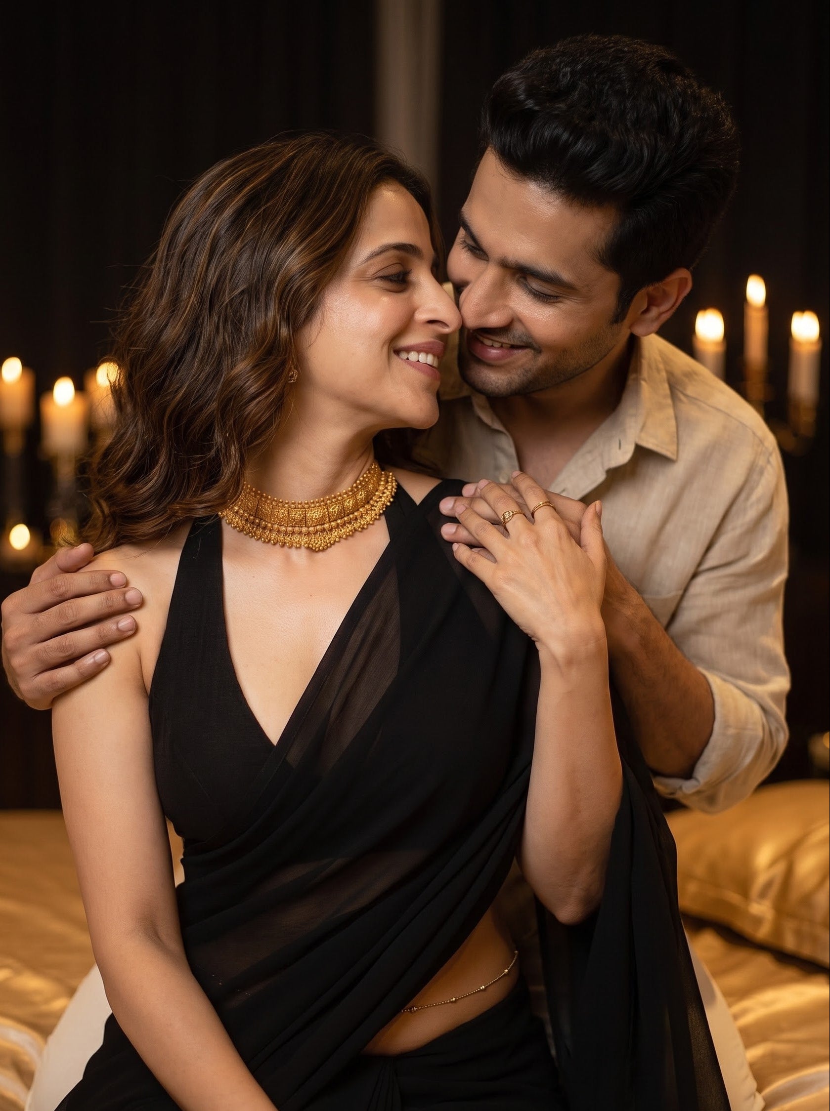 Stardust Seduction After Dark Saree with Belly Chain