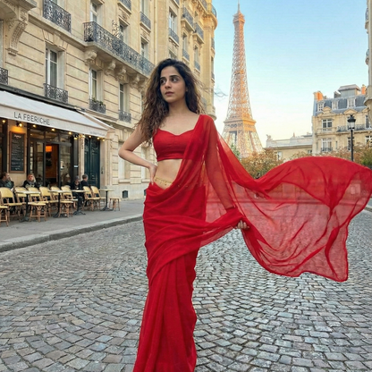 Velvet Temptation After Dark Saree