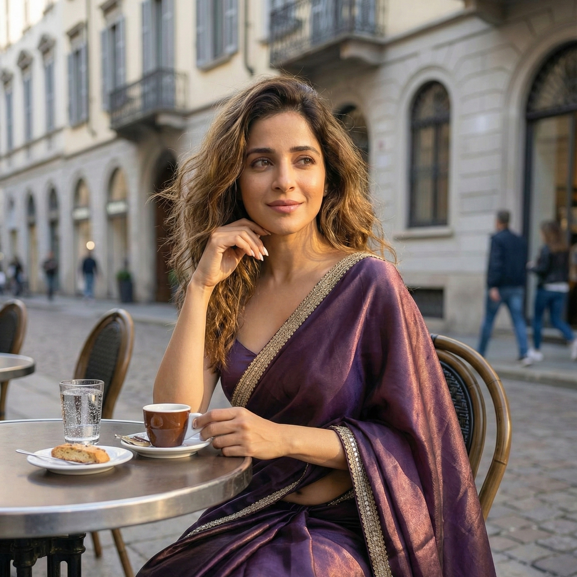 Lilac Drift saree gift idea – lilac royal crepe saree for romantic getaways by Authority of Fashion