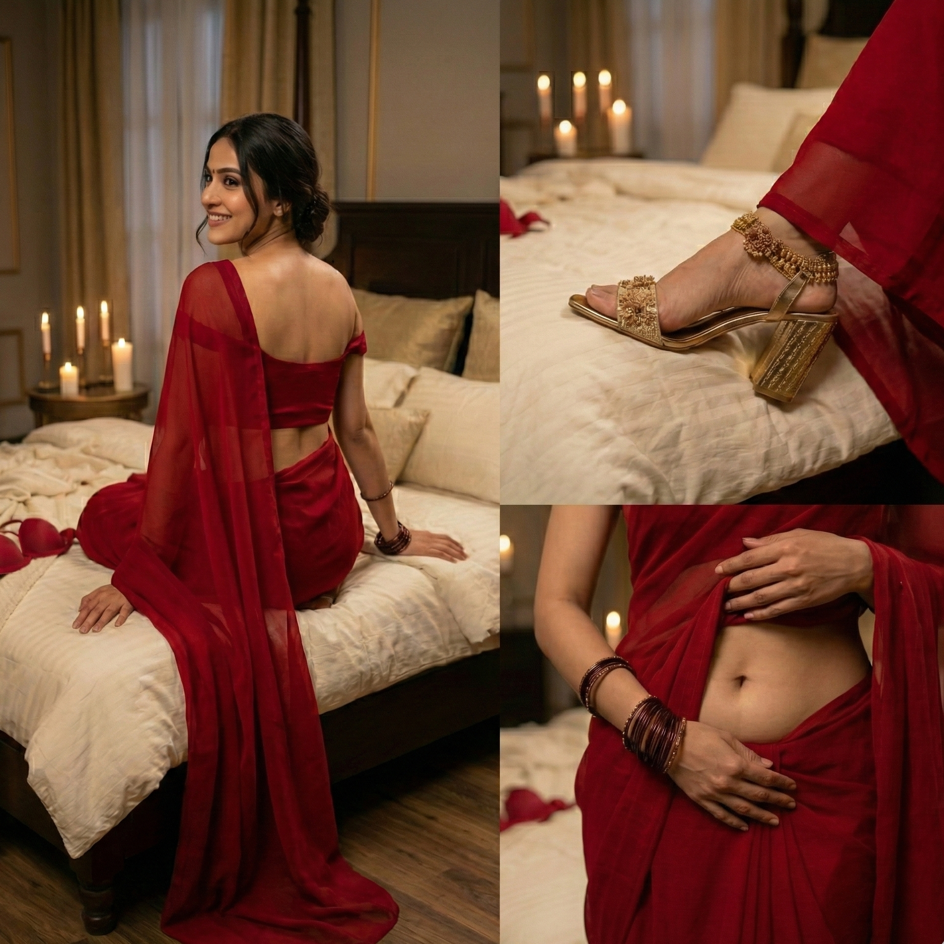 Velvet Temptation After Dark Saree