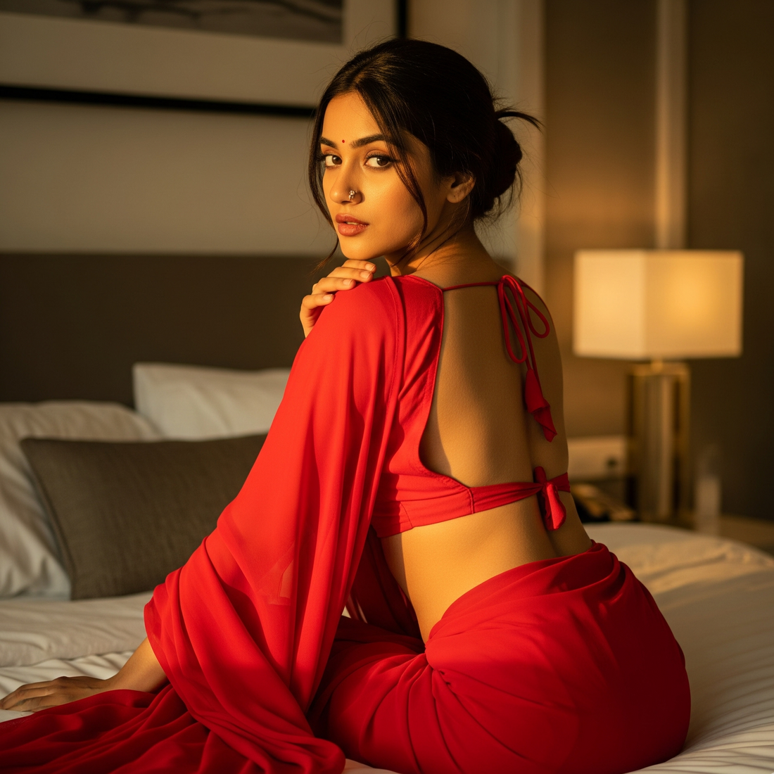 Velvet Temptation After Dark Saree