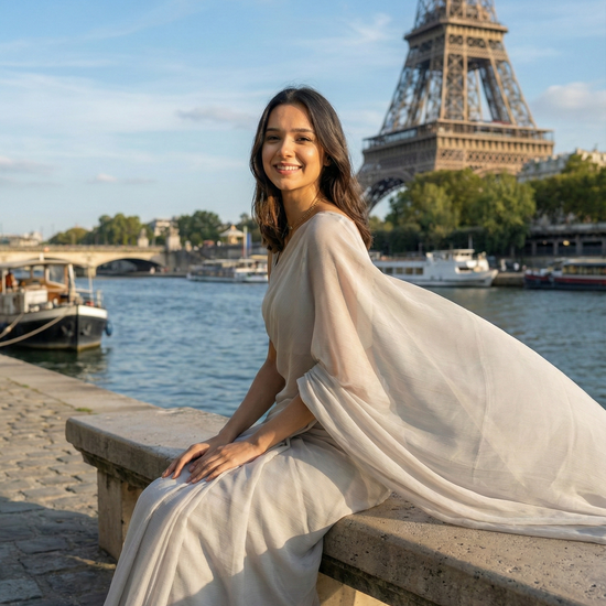 Buy Haze Muse Chiffon Saree online – soft haze chiffon saree for intimate unpredictable evenings