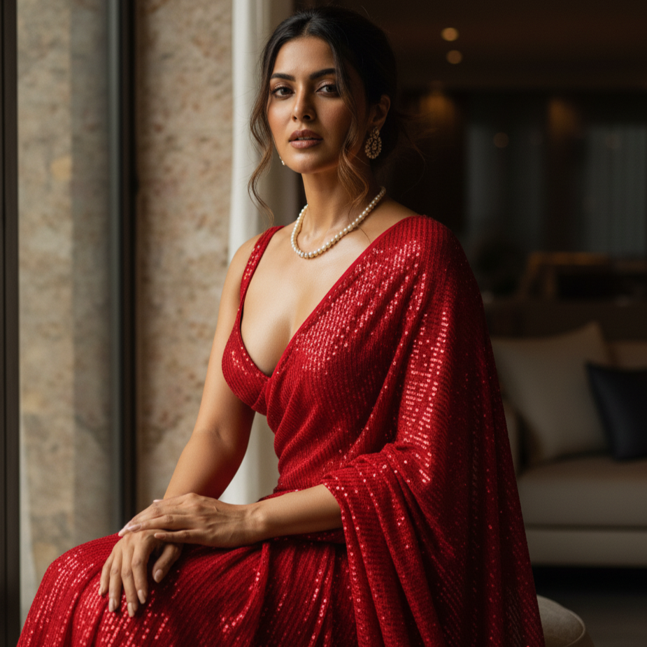 Scarlet Affair After Dark Saree