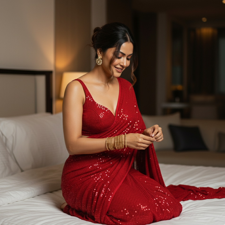 Scarlet Affair After Dark Saree