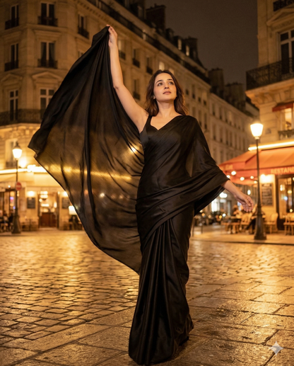 Whisper Secret After Dark Saree with Belly Chain