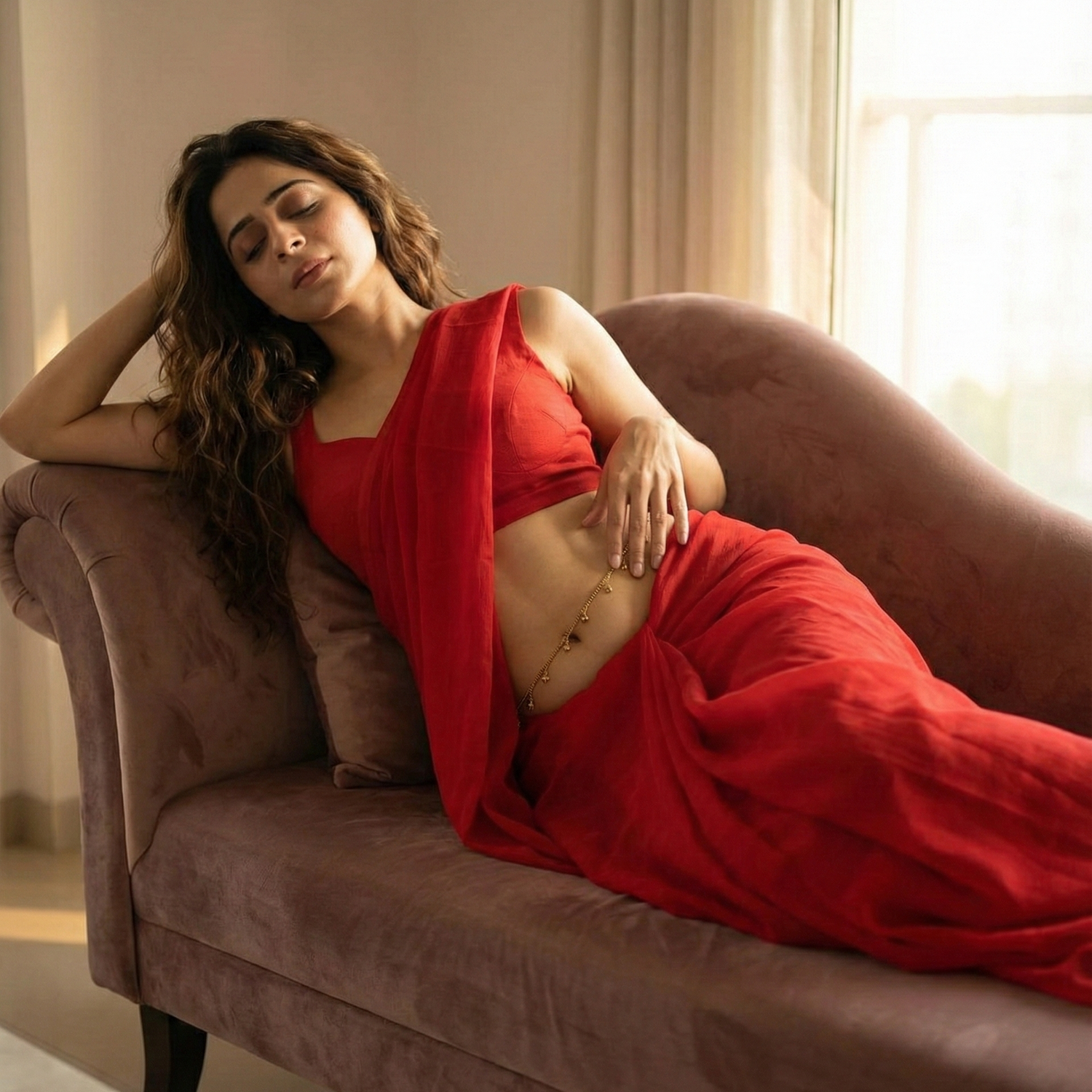 Velvet Temptation After Dark Saree