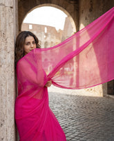 Flare Temptation Chiffon Saree gift idea – buy it for her, she&
