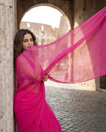 Flare Temptation Chiffon Saree gift idea – buy it for her, she&
