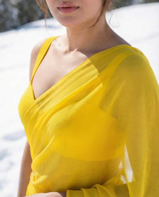 Amber Breath Chiffon Saree