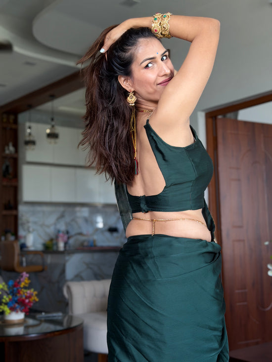 Pine Hush After Dark Saree