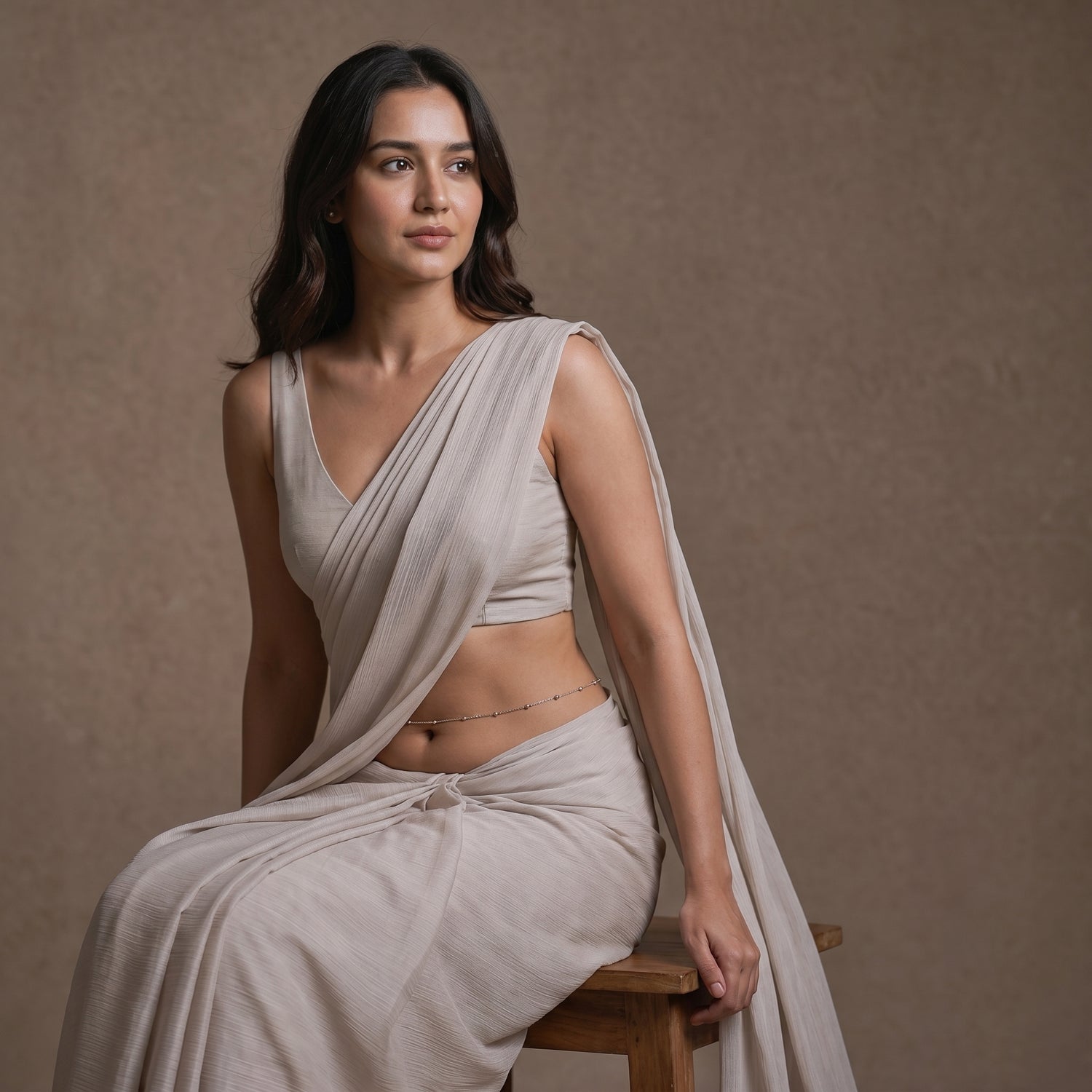 Haze Muse After Dark Saree with Belly Chain