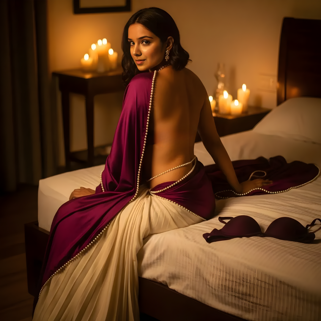 Plum Desire Dual-Tone After Dark Saree