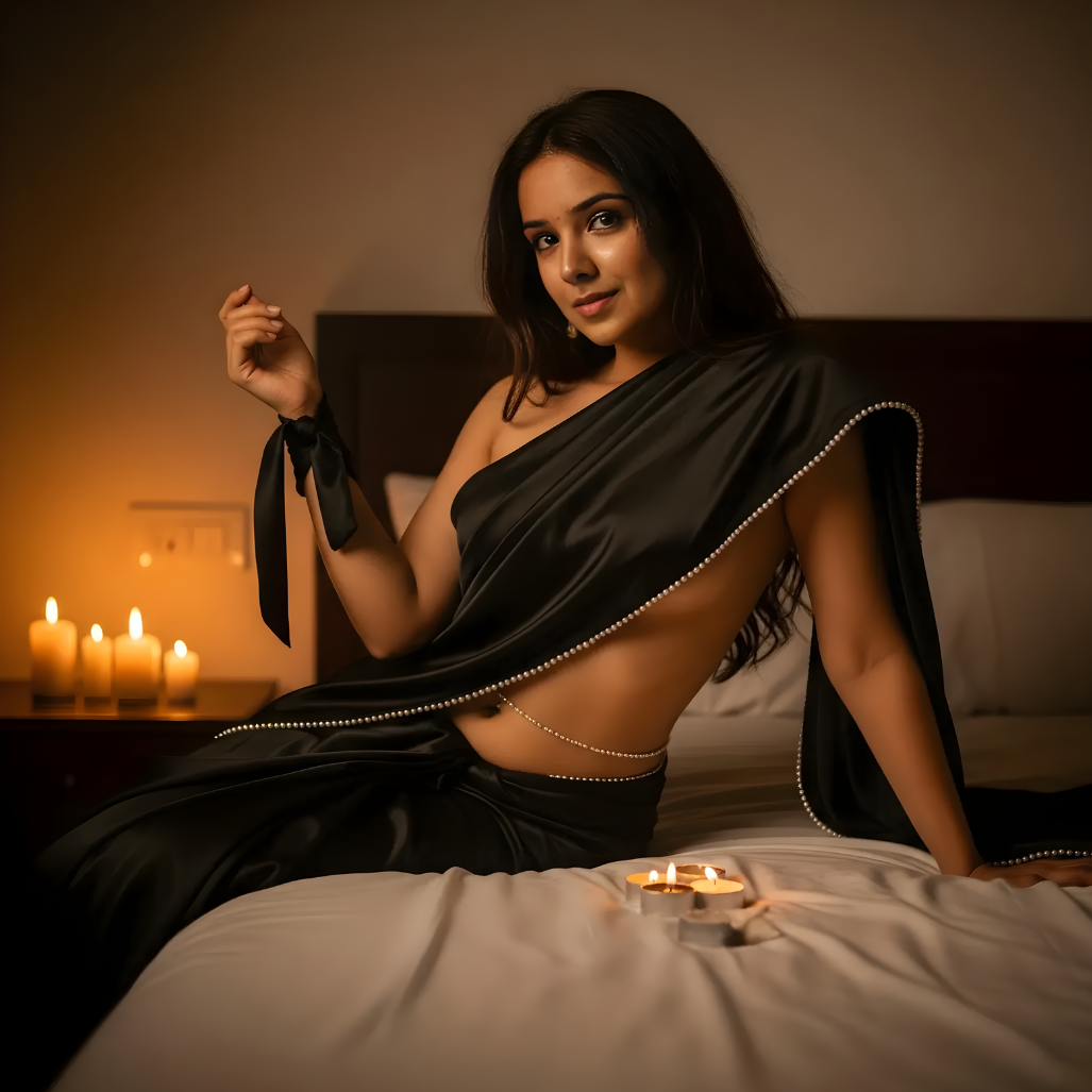 Midnight Pearl After Dark Saree