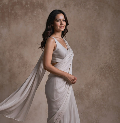 Haze Muse After Dark Saree with Belly Chain