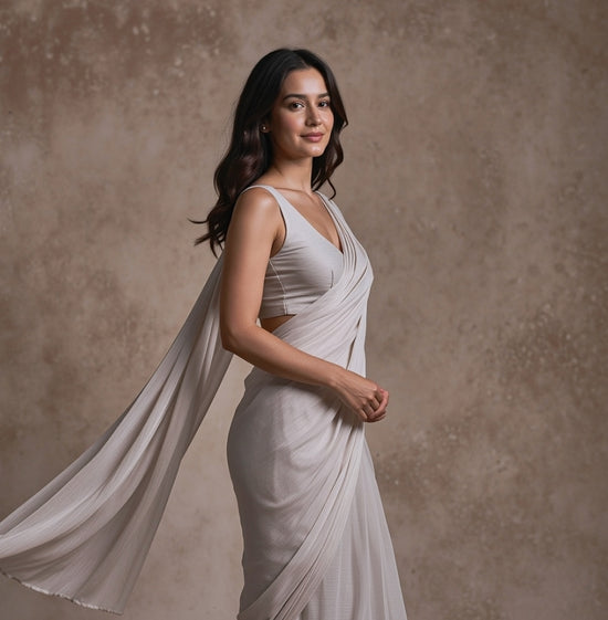 Haze Muse After Dark Saree with Belly Chain