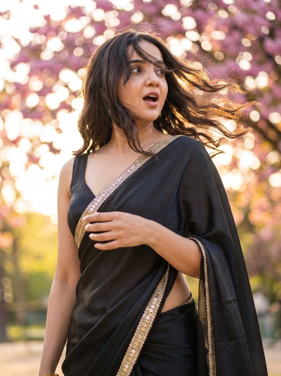 Obsidian Veil After Dark Saree