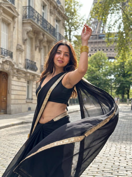 Obsidian Veil After Dark Saree