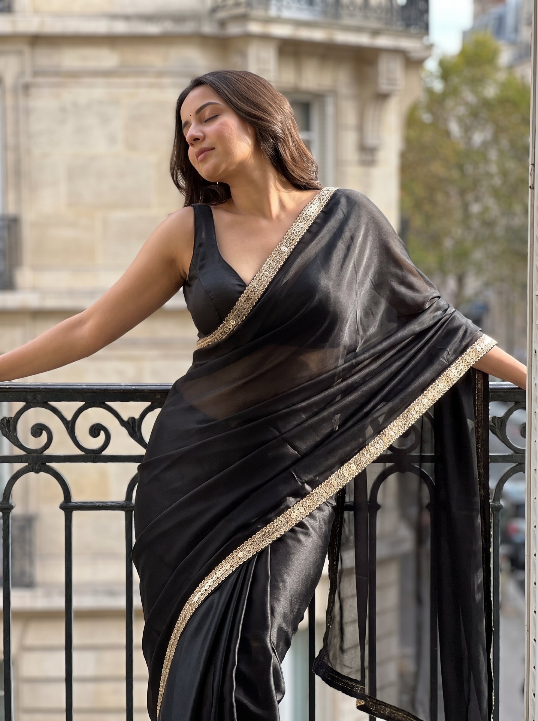 Obsidian Veil After Dark Saree