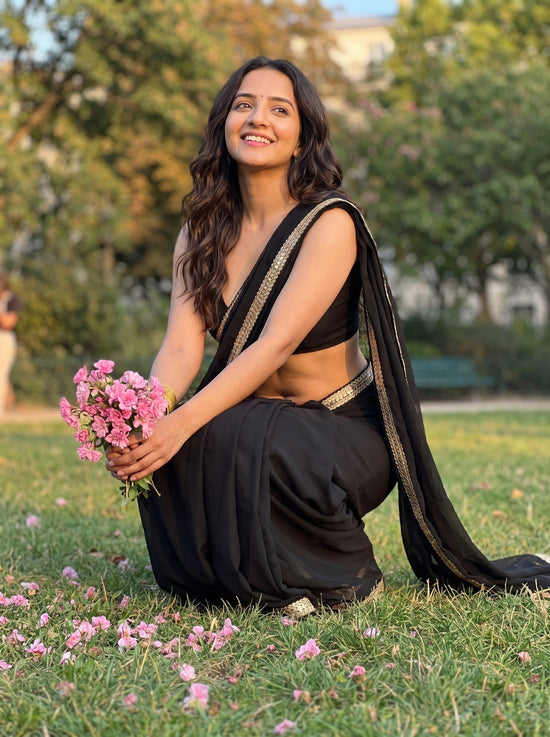 Obsidian Veil After Dark Saree