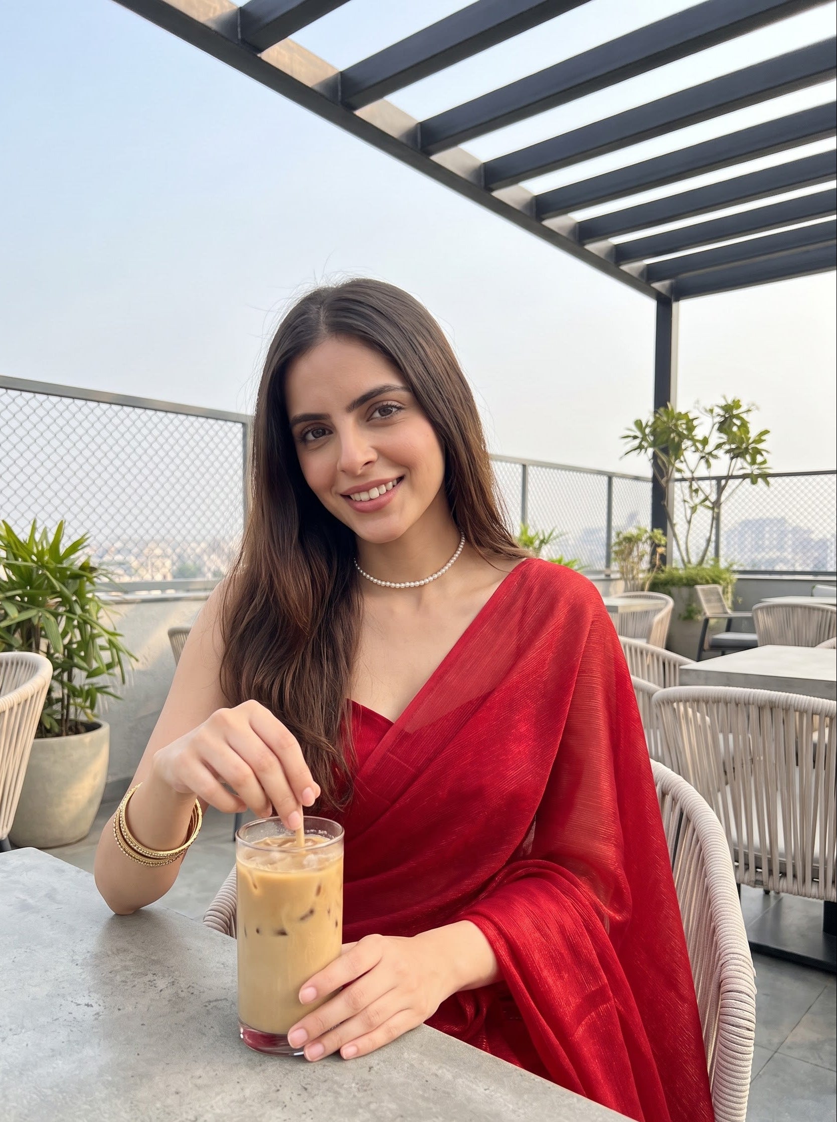 Starlace Flame After Dark Saree