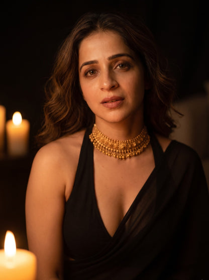 Stardust Seduction After Dark Saree with Belly Chain
