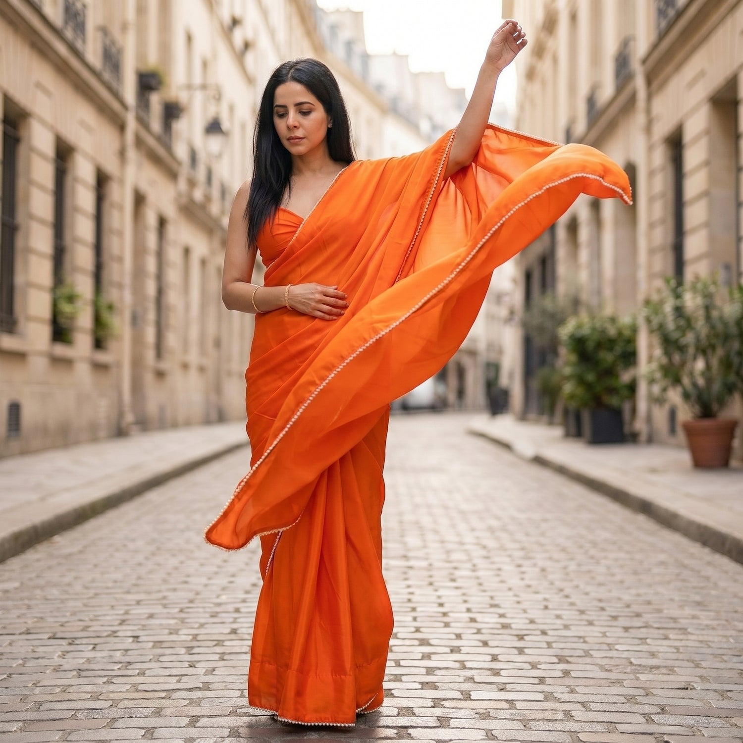 Auric Pearl After Dark Saree