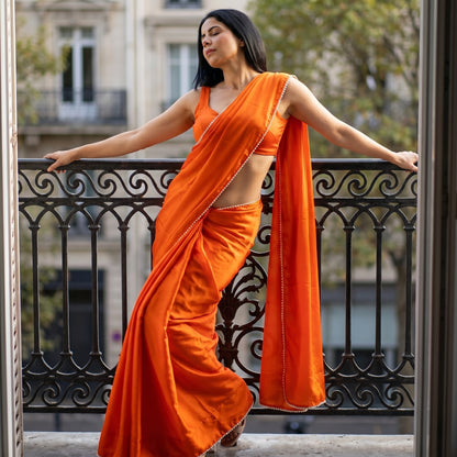 Auric Pearl After Dark Saree