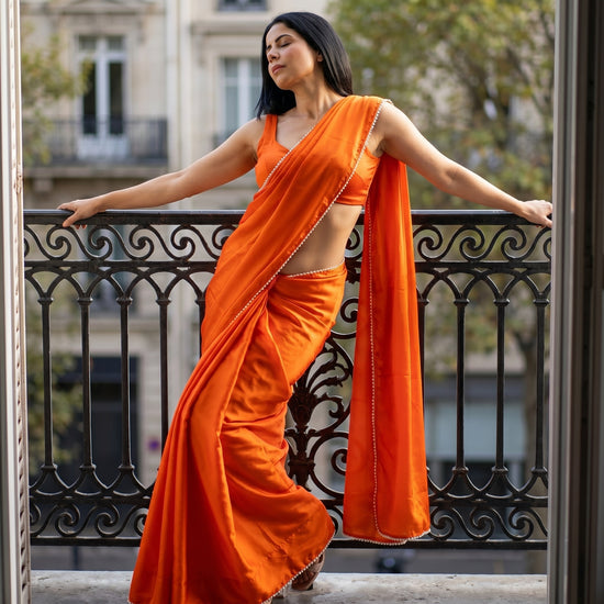 Auric Pearl After Dark Saree